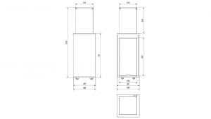 Patio MINI manualny szkło/panel czarny